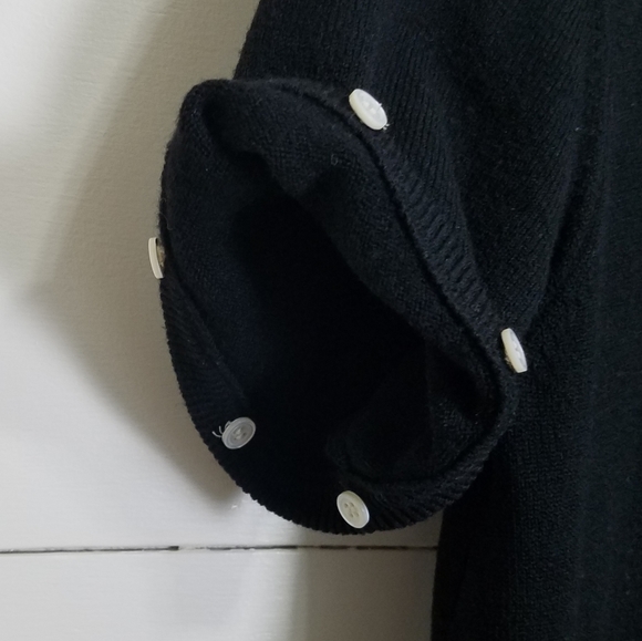 theory Black Merino Wool Shift Sweater Dress Small - Picture 4 of 8